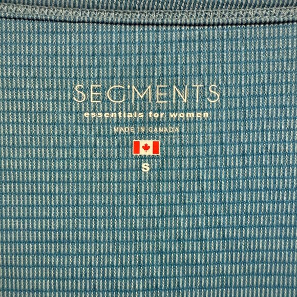 Seg'ments V-Neck Textured Knit Top Size S - Picture 3 of 7